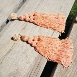 Fame Accessories Long Triangle Tassel Earrings Jewelry