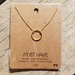 Fame Accessories Must Have Charm Necklace - Circles Jewelry