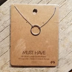 Fame Accessories Must Have Charm Necklace - Circles Jewelry