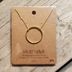 Fame Accessories Must Have Charm Necklace - Circles Jewelry