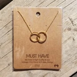 Fame Accessories Must Have Charm Necklace - Circles Jewelry