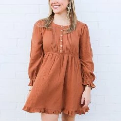 Jodifl Small The Toffee Button Dress 10 Jodifl Small The Toffee Button Dress