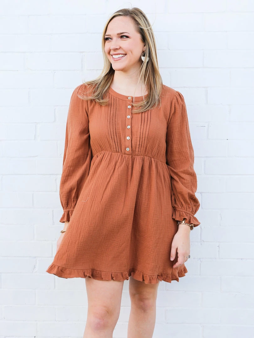 Jodifl Small The Toffee Button Dress 5 Jodifl Small The Toffee Button Dress