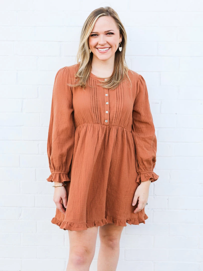 Jodifl Small The Toffee Button Dress 3 Jodifl Small The Toffee Button Dress