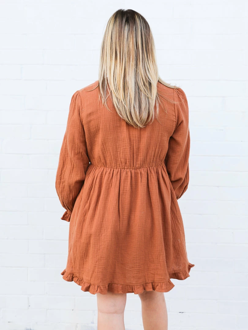 Jodifl Small The Toffee Button Dress 4 Jodifl Small The Toffee Button Dress