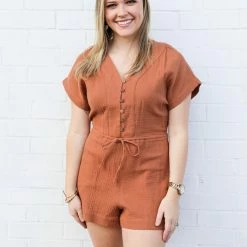 Wishlist Small The Galley Button Romper