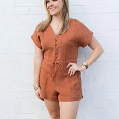 Wishlist Small The Galley Button Romper