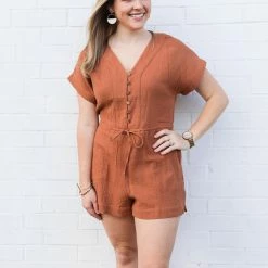Wishlist Small The Galley Button Romper