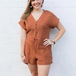 Wishlist Small The Galley Button Romper