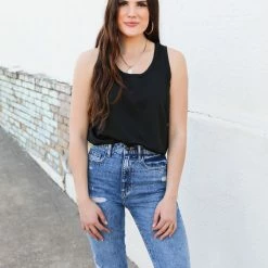 Doe & Rae The Jersey Satin Tank Medium