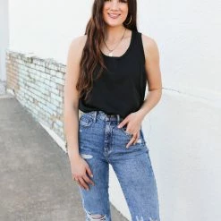 Doe & Rae The Jersey Satin Tank Medium