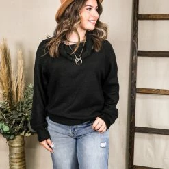 Blue Buttercup The Off Shoulder Knit Sweater Small