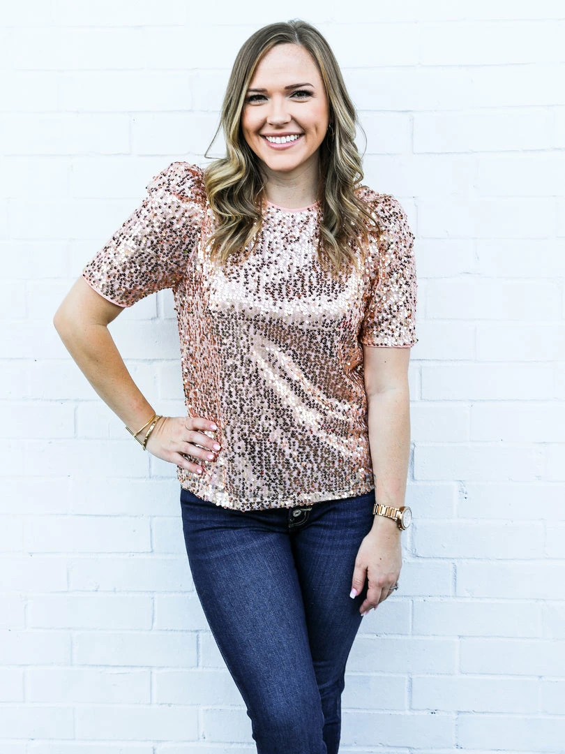 Vine & Love The Shali Sequin Top Small 7 Vine & Love The Shali Sequin Top Small