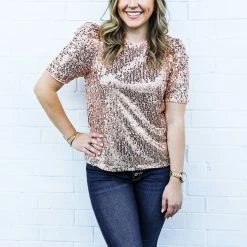 Vine & Love The Shali Sequin Top Small 9 Vine & Love The Shali Sequin Top Small