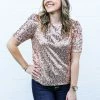 Vine & Love The Shali Sequin Top Small