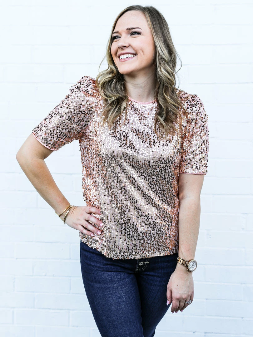 Vine & Love The Shali Sequin Top Small 3 Vine & Love The Shali Sequin Top Small