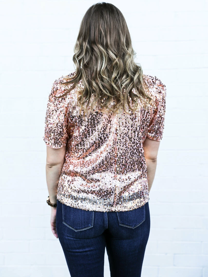 Vine & Love The Shali Sequin Top Small 6 Vine & Love The Shali Sequin Top Small