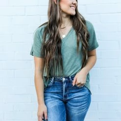 Cozy Co. The Folded Sleeve Top Small 13 Cozy Co. The Folded Sleeve Top Small