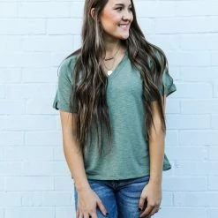 Cozy Co. The Folded Sleeve Top Small 14 Cozy Co. The Folded Sleeve Top Small