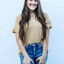 Cozy Co. The Folded Sleeve Top Small 17 Cozy Co. The Folded Sleeve Top Small