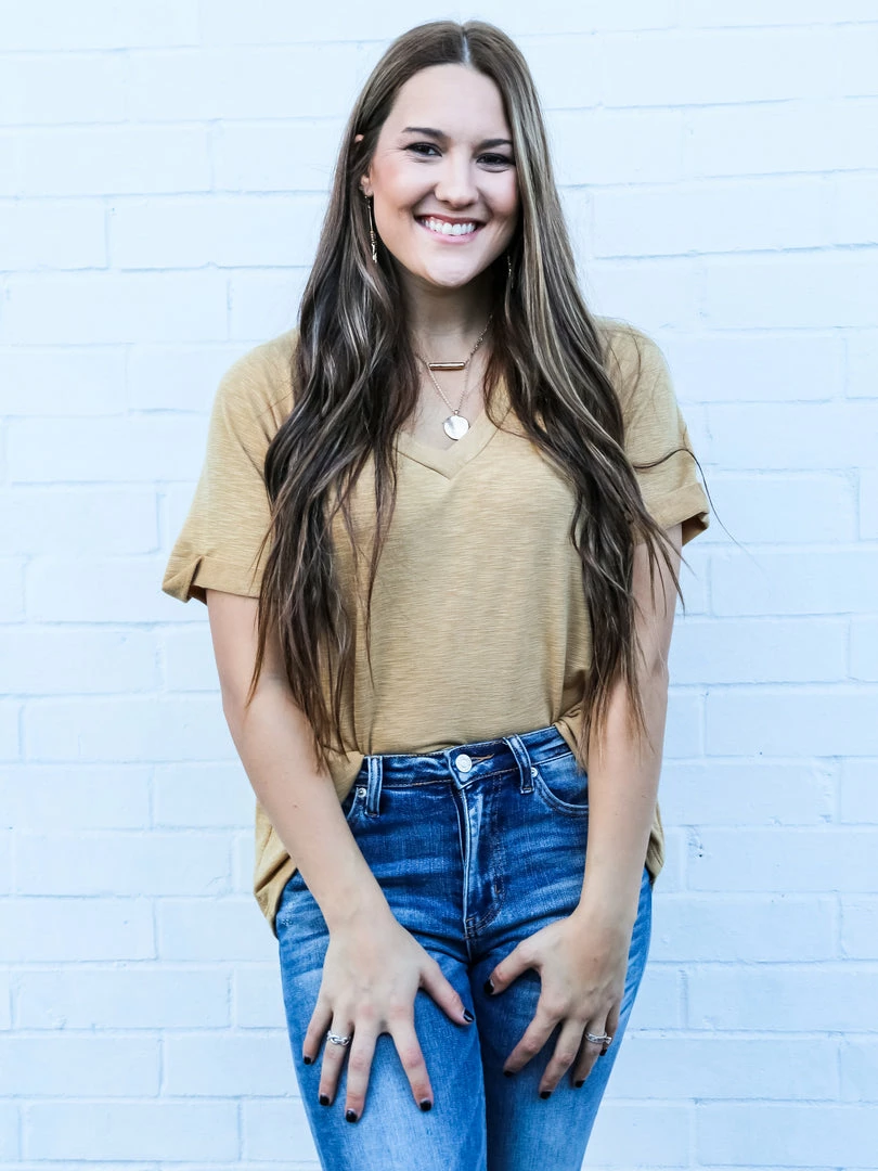 Cozy Co. The Folded Sleeve Top Small 9 Cozy Co. The Folded Sleeve Top Small