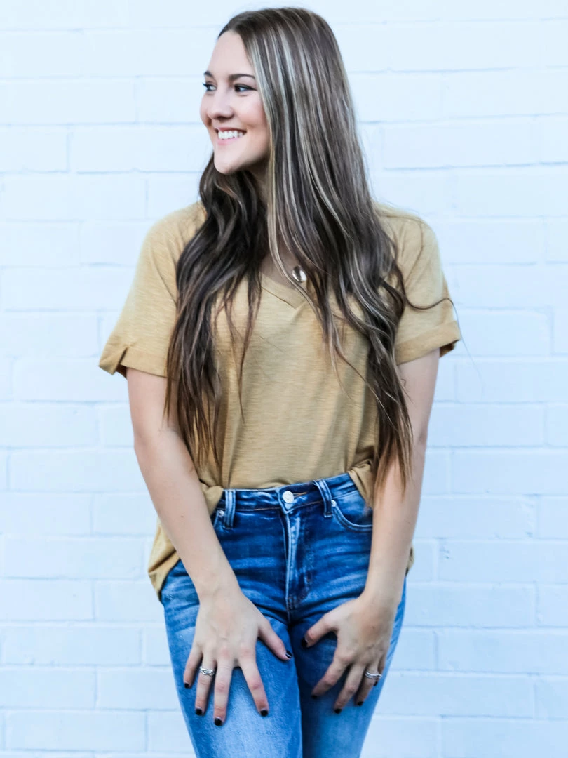 Cozy Co. The Folded Sleeve Top Small 10 Cozy Co. The Folded Sleeve Top Small