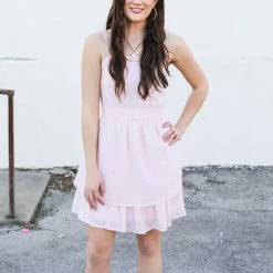 Doe & Rae The Blush Layered Dress Large 10 Doe & Rae The Blush Layered Dress Large