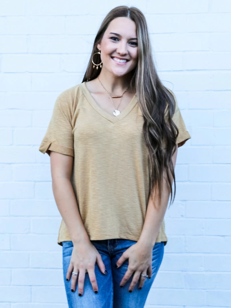 Cozy Co. The Folded Sleeve Top Small 11 Cozy Co. The Folded Sleeve Top Small