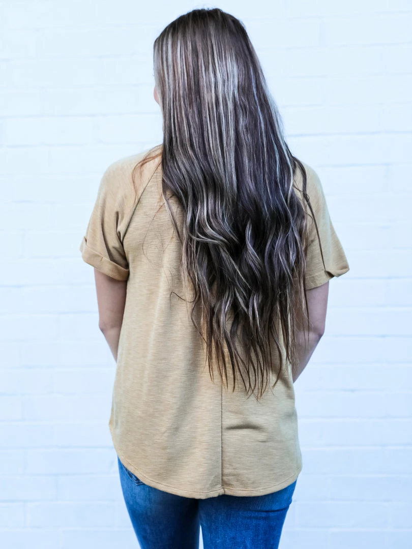 Cozy Co. The Folded Sleeve Top Small 8 Cozy Co. The Folded Sleeve Top Small