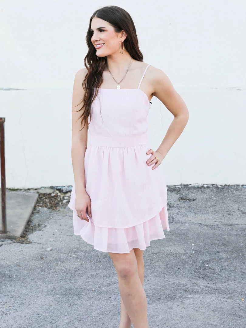 Doe & Rae The Blush Layered Dress Large 3 Doe & Rae The Blush Layered Dress Large