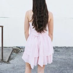 Doe & Rae The Blush Layered Dress Large 12 Doe & Rae The Blush Layered Dress Large