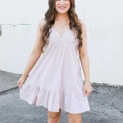 Doe & Rae The Blush Babydoll Dress Large