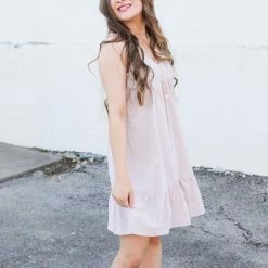 Doe & Rae The Blush Babydoll Dress Large