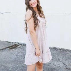 Doe & Rae The Blush Babydoll Dress Large