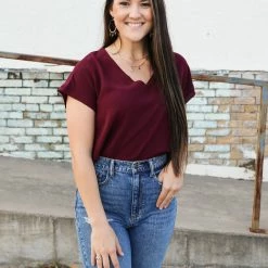 What The Ashley V Neck Top