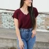 What The Ashley V Neck Top