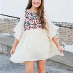 Umgee Small The Hanna Embroidered Dress