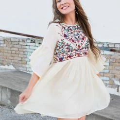 Umgee Small The Hanna Embroidered Dress