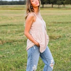 First Love The Carla Button Trim Tank