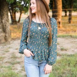 Hem & Thread The Ditsy Print Top Tops