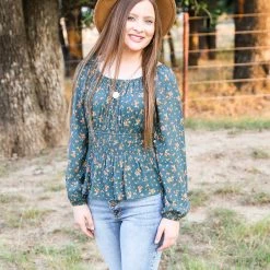 Hem & Thread The Ditsy Print Top Tops