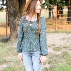 Hem & Thread The Ditsy Print Top Tops