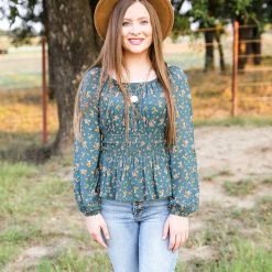 Hem & Thread The Ditsy Print Top Tops