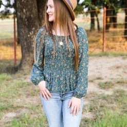 Hem & Thread The Ditsy Print Top Tops