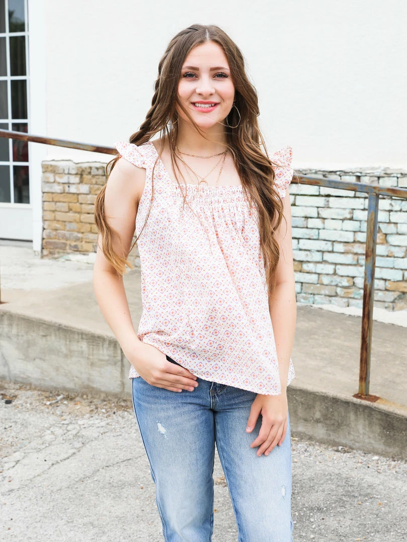 Ces Femme Small The Ruffle Smocked Tank 5 Ces Femme Small The Ruffle Smocked Tank