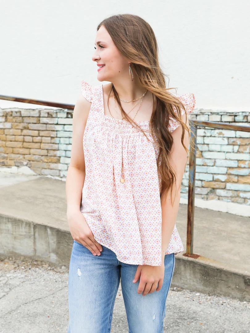 Ces Femme Small The Ruffle Smocked Tank 6 Ces Femme Small The Ruffle Smocked Tank