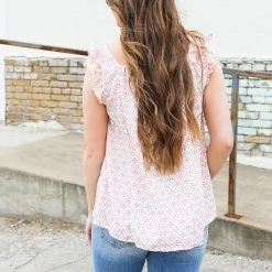 Ces Femme Small The Ruffle Smocked Tank