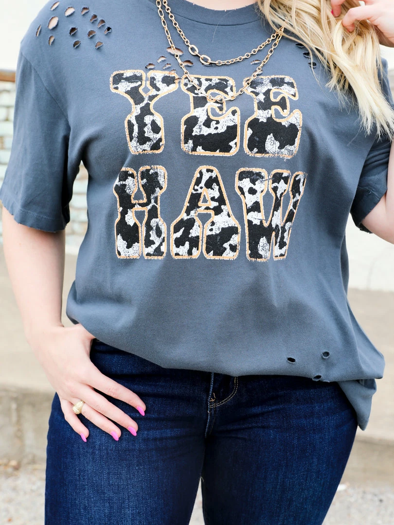 Zutter Graphic Tees & Tanks Yee Haw Oversized Tee 6 Zutter Graphic Tees & Tanks Yee Haw Oversized Tee