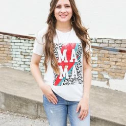 Zutter Mama Leopard Patch Tee
