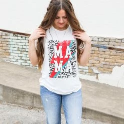 Zutter Mama Leopard Patch Tee